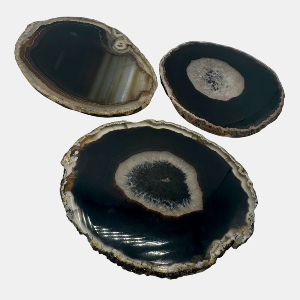 Black and White Agate Slices